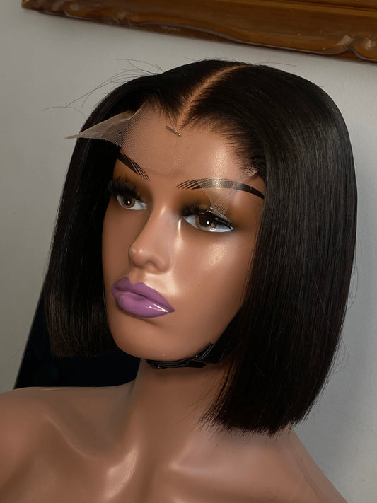 5/5 Closure Virgin Bob Wig